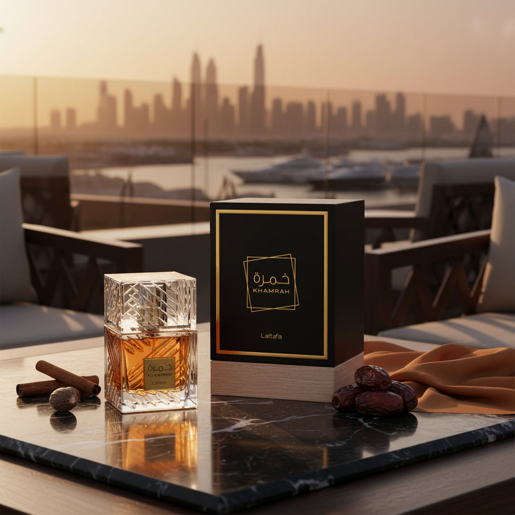 Lattafa Khamrah – Eau de Parfum 100ml – Arabian Perfume for Women and Men