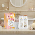 Dove With Love Pampering Body Wash Gift Set – 2 × 225ml & Luxury Shower Puff