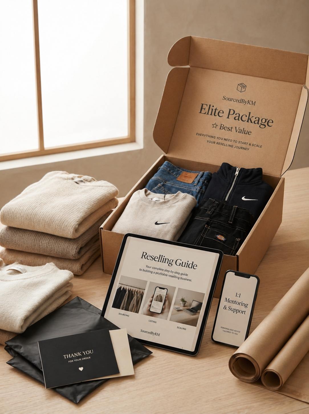 ⭐️SourcedByKM Elite Vault (Full Reselling Guide + 1:1 Mentoring!)