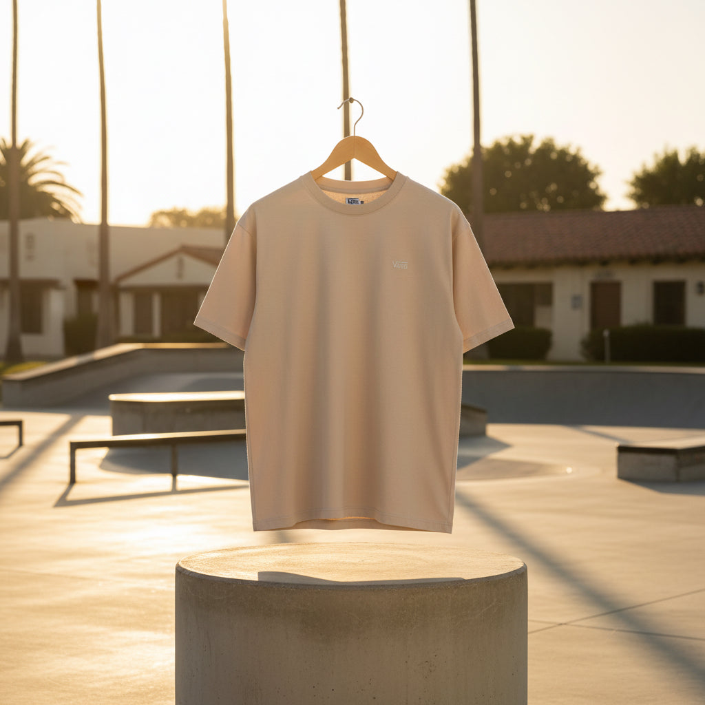 Vans Left Chest II Loose T-Shirt – Oatmeal Beige