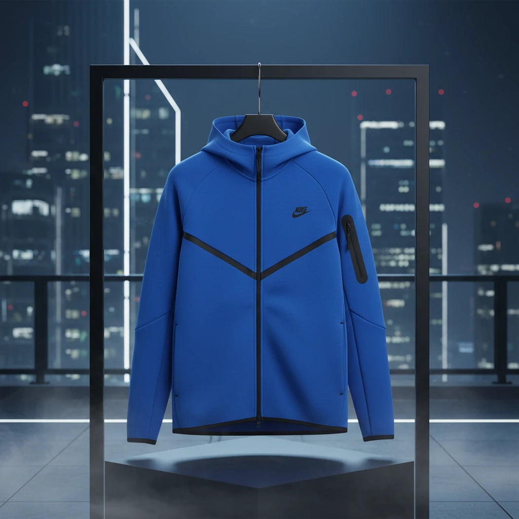 Nike Tech Windrunner Hoodie – Game Royal Blue/Black