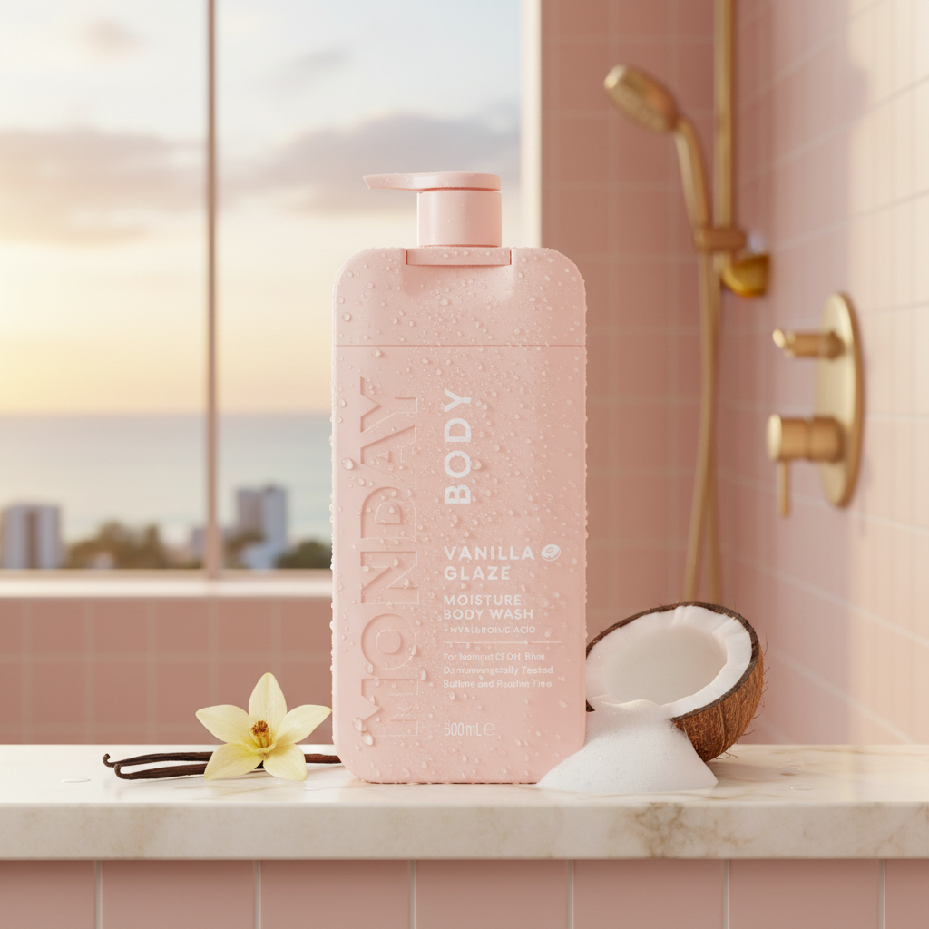 MONDAY Haircare MOISTURE Body Wash 500ml – Vanilla Glaze